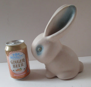 1930s Art DEco Bourne Denby Marmaduke White Rabbut 8 inches