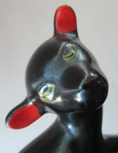 Load image into Gallery viewer, 1950s Italian Ceramic Figurine of a Black Lamb
