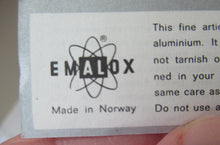 Load image into Gallery viewer, 1950s Norwegian Blue Emalox Enamel Coasters Miniature Plates
