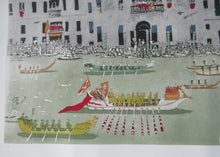 Load image into Gallery viewer, Pencil Signed Patrick Procktor Pensil Signed Lithograph Regatta Venice
