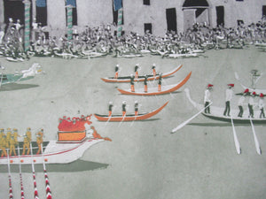 Pencil Signed Patrick Procktor Pensil Signed Lithograph Regatta Venice
