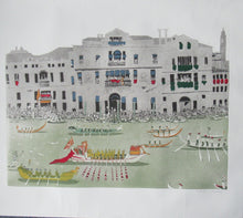 Load image into Gallery viewer, Pencil Signed Patrick Procktor Pensil Signed Lithograph Regatta Venice
