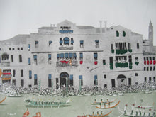 Load image into Gallery viewer, Pencil Signed Patrick Procktor Pensil Signed Lithograph Regatta Venice
