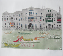 Load image into Gallery viewer, Pencil Signed Patrick Procktor Pensil Signed Lithograph Regatta Venice
