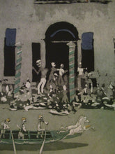Load image into Gallery viewer, Pencil Signed Patrick Procktor Pensil Signed Lithograph Regatta Venice
