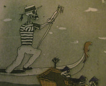 Load image into Gallery viewer, Pencil Signed Patrick Procktor Pensil Signed Lithograph Regatta Venice
