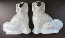 Load image into Gallery viewer, Large Staffordshire Wally Dugs Staffordshire Dogs Chimney Spaniels Victorian Antique
