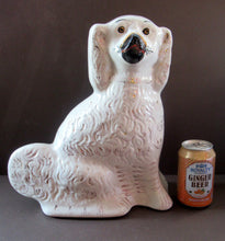 Load image into Gallery viewer, Large Staffordshire Wally Dugs Staffordshire Dogs Chimney Spaniels Victorian Antique
