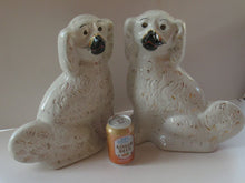 Load image into Gallery viewer, Large Staffordshire Wally Dugs Staffordshire Dogs Chimney Spaniels Victorian Antique
