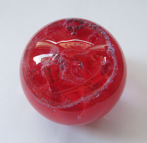 1985 Colin Terris 1980s Vintage Caithness Paperweight Infermo