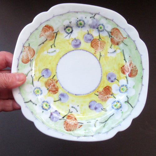 1920s Antique Scottish Pottery Side Plate Mak Merry Pottery