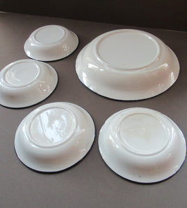 Heron Kirkcaldy Methven Pottery Five Bowls Floral Pattern