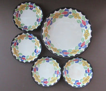 Load image into Gallery viewer, Heron Kirkcaldy Methven Pottery Five Bowls Floral Pattern
