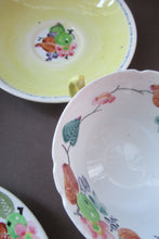 Load image into Gallery viewer, SCOTTISH POTTERY.  Vintage 1920s Hand Painted MAK MERRY Pottery Trio. Cup, Saucer and Side Plate and Another Larger Plate
