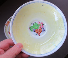 Load image into Gallery viewer, SCOTTISH POTTERY.  Vintage 1920s Hand Painted MAK MERRY Pottery Trio. Cup, Saucer and Side Plate and Another Larger Plate
