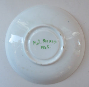 1920s Mak Merry Open Bowl and Saucer Scottish Antique Pottery