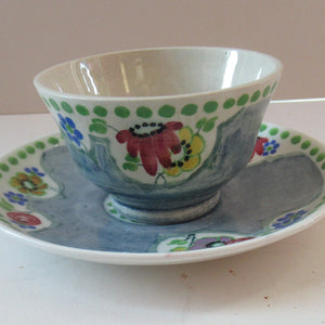 1920s Mak Merry Open Bowl and Saucer Scottish Antique Pottery