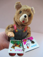 Load image into Gallery viewer, Alps 1950s Japanese Clockwork Bear Cubby Bear
