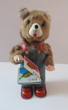 Load image into Gallery viewer, Alps 1950s Japanese Clockwork Bear Cubby Bear
