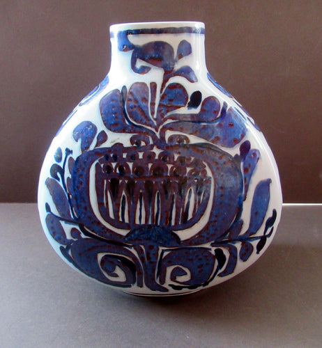 1960s Aluminia Faience Vase Royal Copenhagen Tenera Kari Christensen