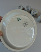 Load image into Gallery viewer, Vintage 1950s Floral POOLE POTTERY Set of Four Egg Cups &amp; Matching Stand
