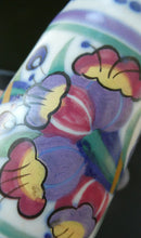Load image into Gallery viewer, 1930s Truda Carter Poole Pottery Sugar Shaker and Round Pot  Fuchsia Pattern
