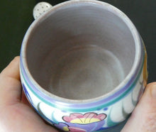 Load image into Gallery viewer, 1930s Truda Carter Poole Pottery Sugar Shaker and Round Pot  Fuchsia Pattern
