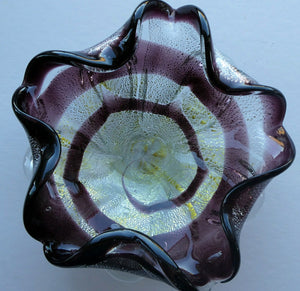 Vintage 1950s BAROVIER AND TOSO Murano Glass Bowl 