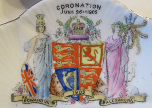 1902 Foley China Trio Coronation of Edward VII 1902