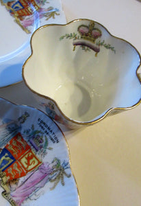 1902 Foley China Trio Coronation of Edward VII 1902