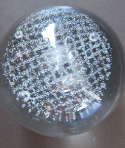 Alastair MacIntosh Caithness Paperweight Silver Rain Vintage 1992