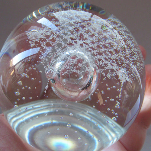 Alastair MacIntosh Caithness Paperweight Silver Rain Vintage 1992