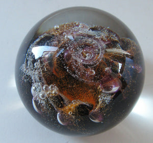 EARLY 1971 Caithness Paperweight "Sun" from the Planets (Third Series). Designed by Colin Terris and Peter Holmes