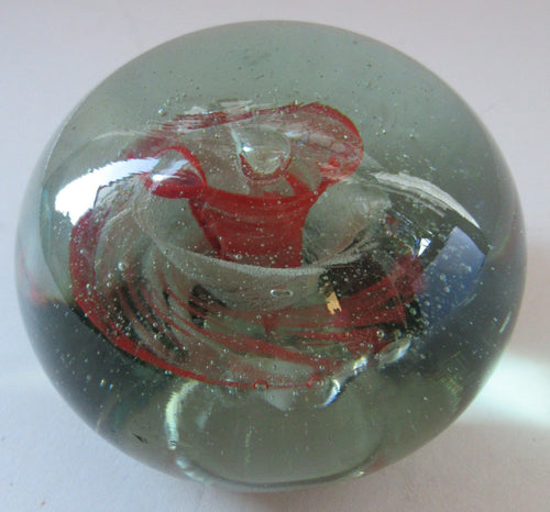 1970s Jean Vallieres Paperweight La Mailloche Beauport