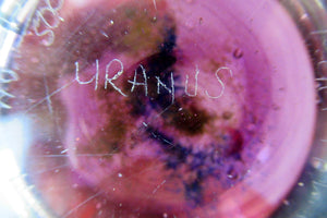 EARLY 1971 Caithness Paperweight "Uranus " from the Planets (Second Series). Designed by Colin Terris and Peter Holmes