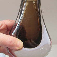 Load image into Gallery viewer, 1960s Geoffrey Baxter Cinnamon Ham Bone Whitefriars Glass Vase
