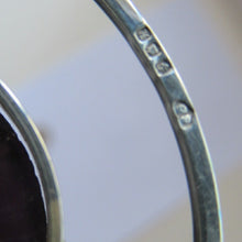 Load image into Gallery viewer, Stylish Vintage 1980s Hallmarked Silver Scottish Pendant with Amethyst Inclusion
