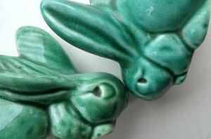 1930s Pair of Cee Dee Sylvac Kneeling Rabbits