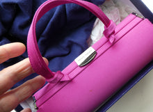 Load image into Gallery viewer, Pre-loved Philip Treacey Small Pink Handbag or Clutch Bag. Boxed with Dustbag
