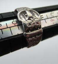Load image into Gallery viewer, Hallmarked Scottish Silver Small Size N Buckle Ring

