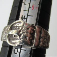 Load image into Gallery viewer, Hallmarked Scottish Silver Small Size N Buckle Ring
