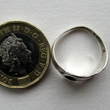 Load image into Gallery viewer, Hallmarked Scottish Silver Small Size N Buckle Ring
