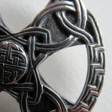 Load image into Gallery viewer, 1970s Scottish Silver Celtic  Knotwork Brooch by John Hart

