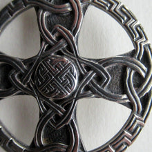 Load image into Gallery viewer, 1970s Scottish Silver Celtic  Knotwork Brooch by John Hart
