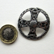 Load image into Gallery viewer, 1970s Scottish Silver Celtic  Knotwork Brooch by John Hart
