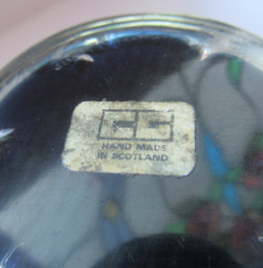 1972 Caithness Paperweight with Engraved Fish. Colin Terris Limited Edition
