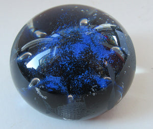 1972 Caithness Paperweight with Engraved Fish. Colin Terris Limited Edition