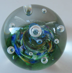 1970s Paperweight Myriad Caithness Glass Oban Studio