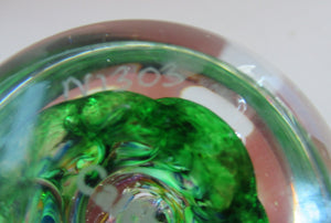 1970s Paperweight Myriad Caithness Glass Oban Studio