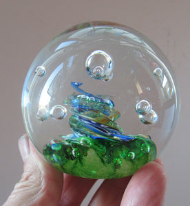 1970s Paperweight Myriad Caithness Glass Oban Studio